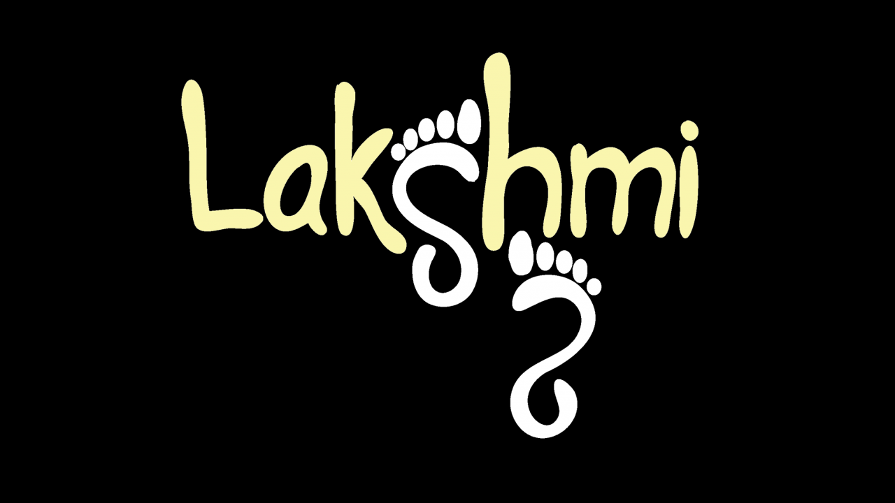 Lakshmi - Indian Name Logo - veriation 1